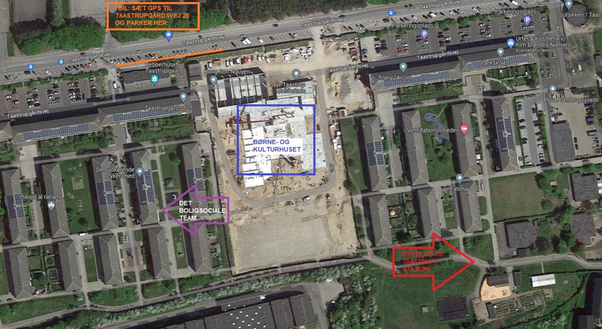 Kort Find vej til Det boligsociale team