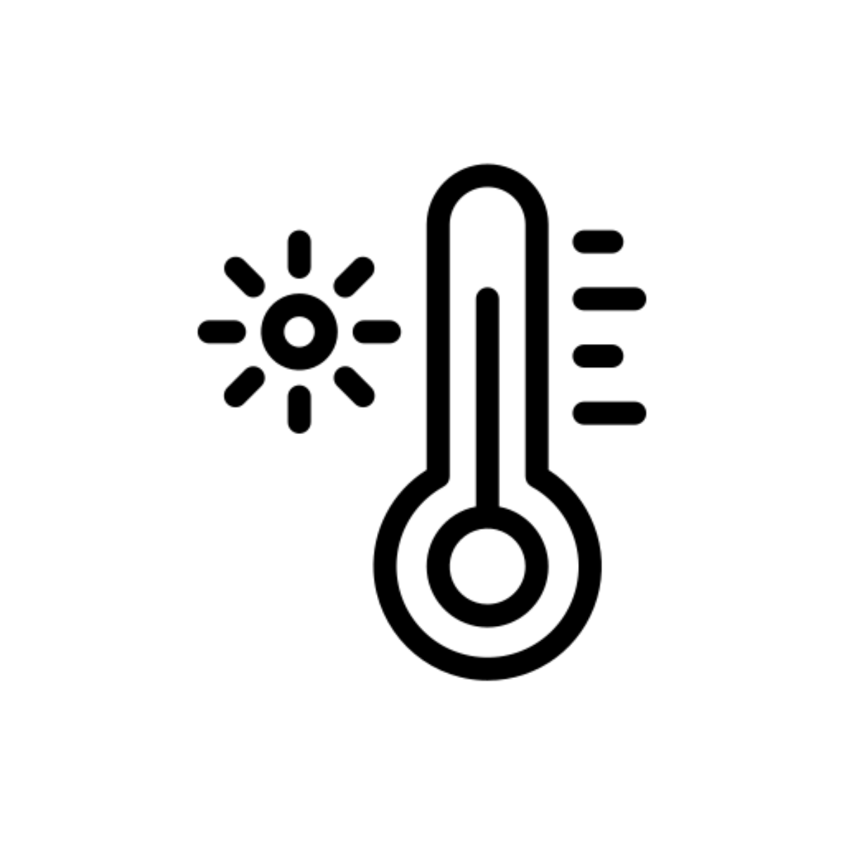 Temperatur sort outline